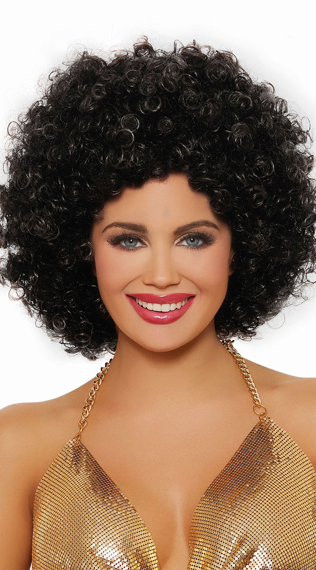 Unisex Black Afro Wig, black wig