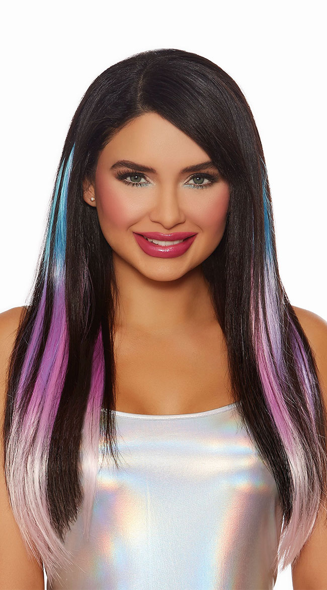 One Size Fits Most Womens Fairy Tale Ombre Hair Extensions