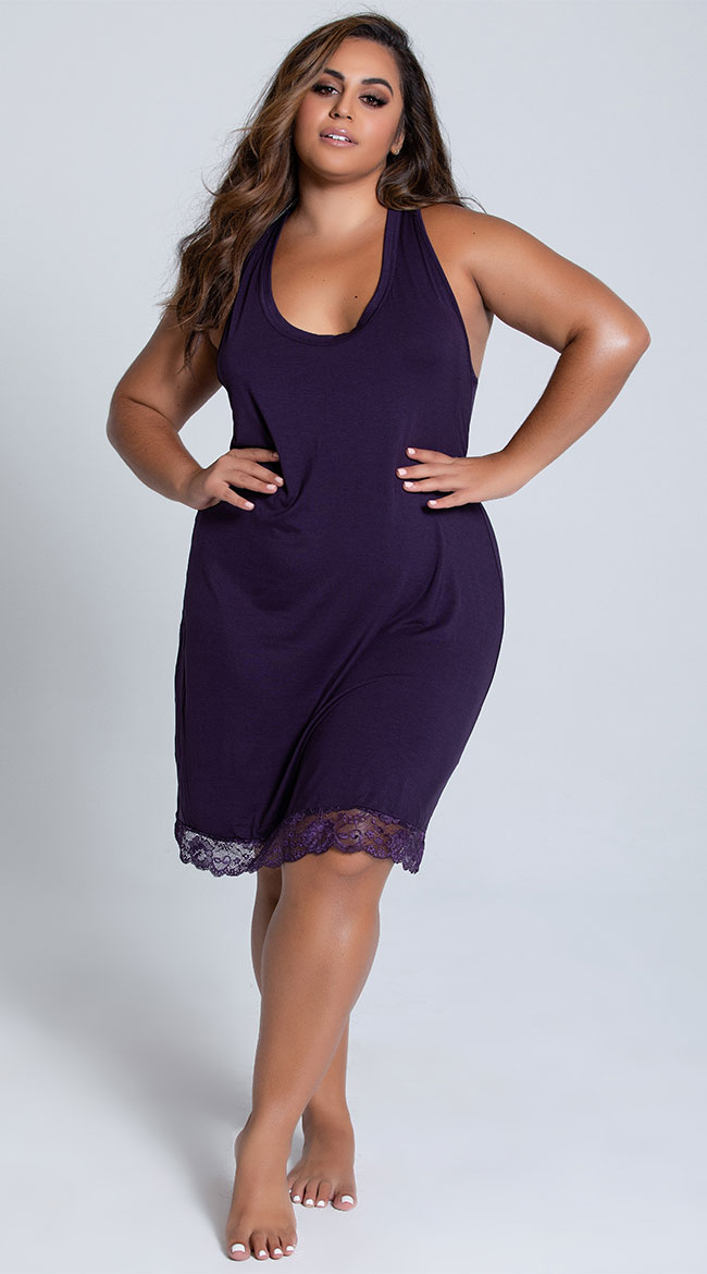 Plus size racerback online nightgown