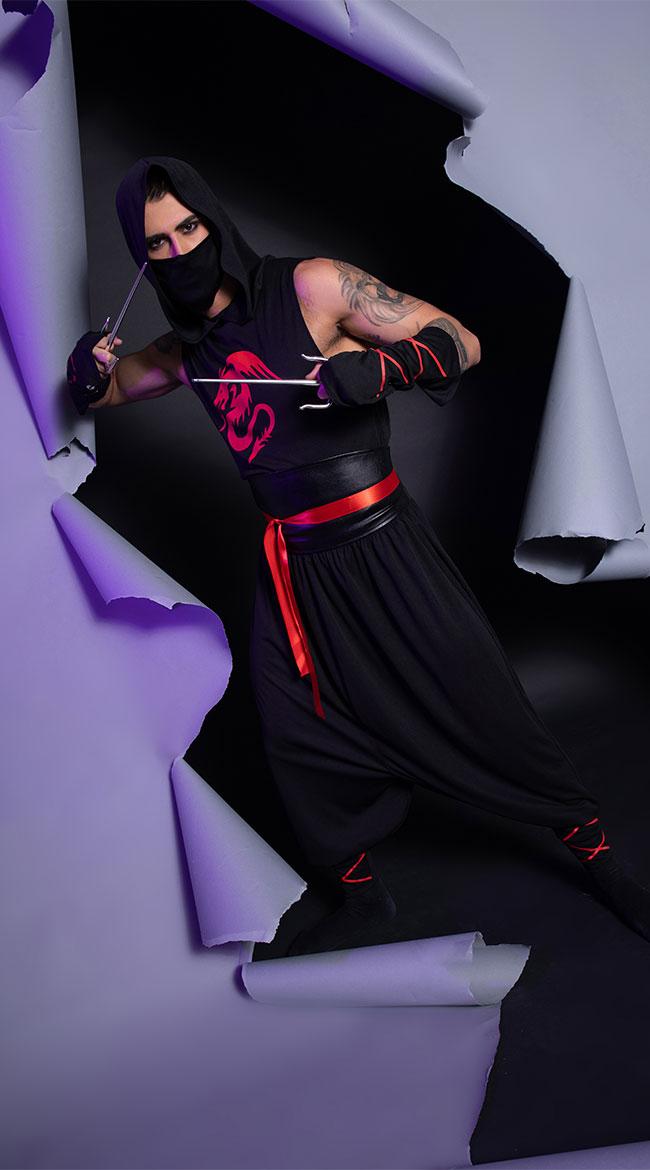 Men's Yes Master Cosume, Men's Ninja Costume