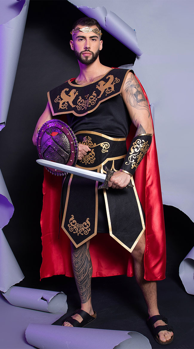 Men's Roman Ruler Costume, Sexy Julius Ceasar Costume-Yandy.com