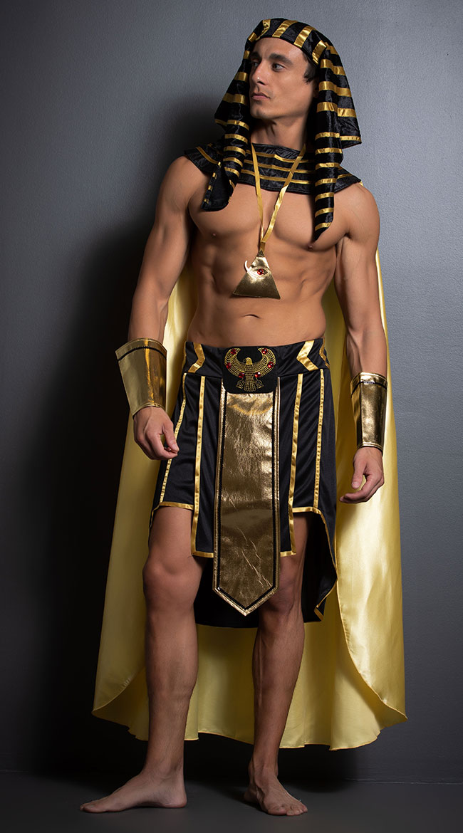 King Of Egypt Costume Gold And Black King Of Egypt Costume Men S