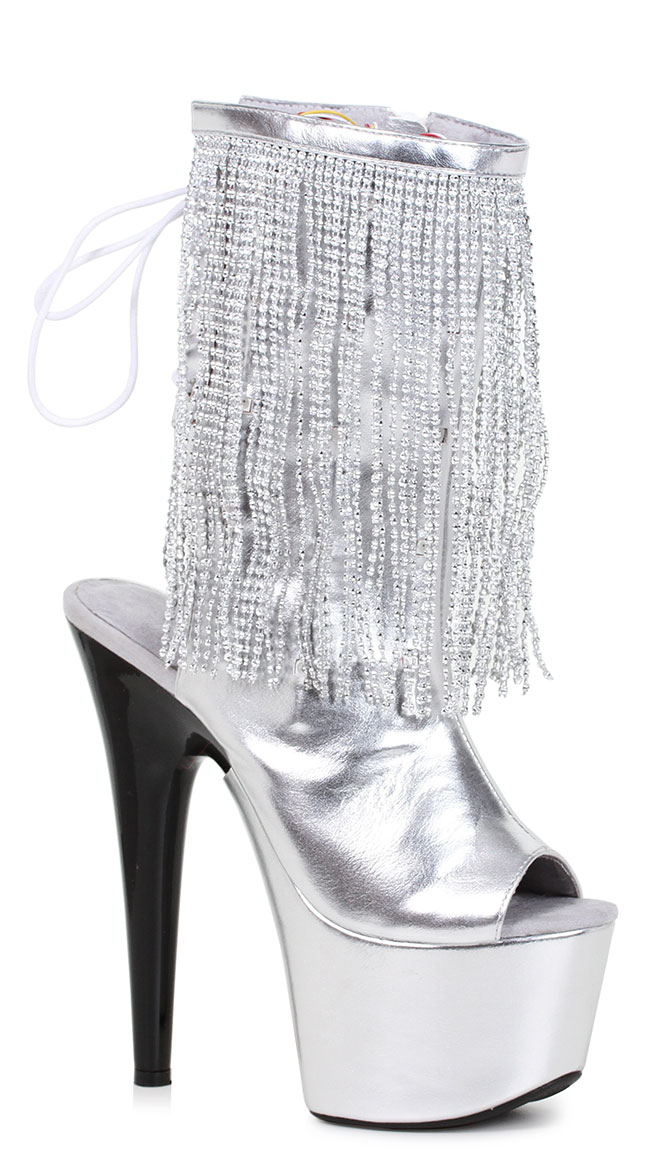 rhinestone bootie heels