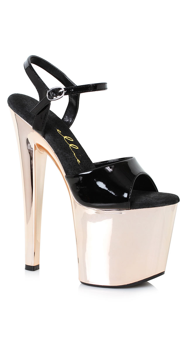 reflective high heels