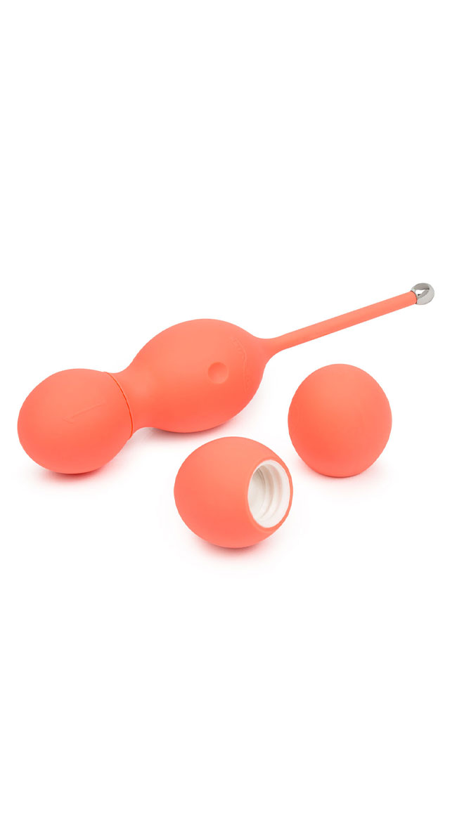 Coral We-Vibe Bloom Kegel Balls by Entrenue - Yandy.com