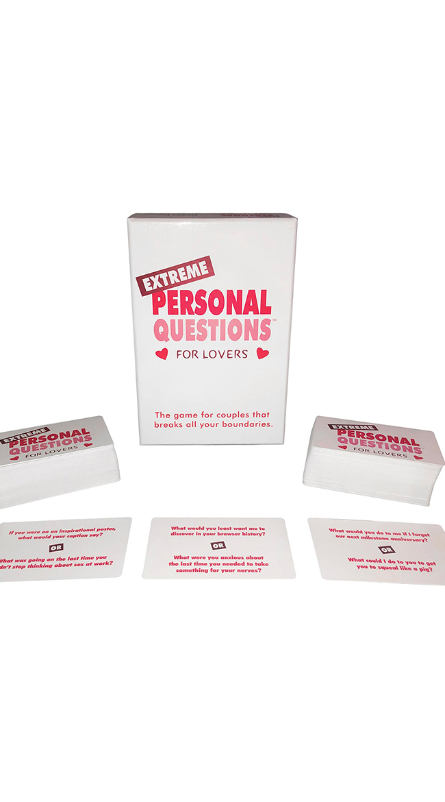 Extreme Personal Questions for Lovers Card Game, Questions Game for ...