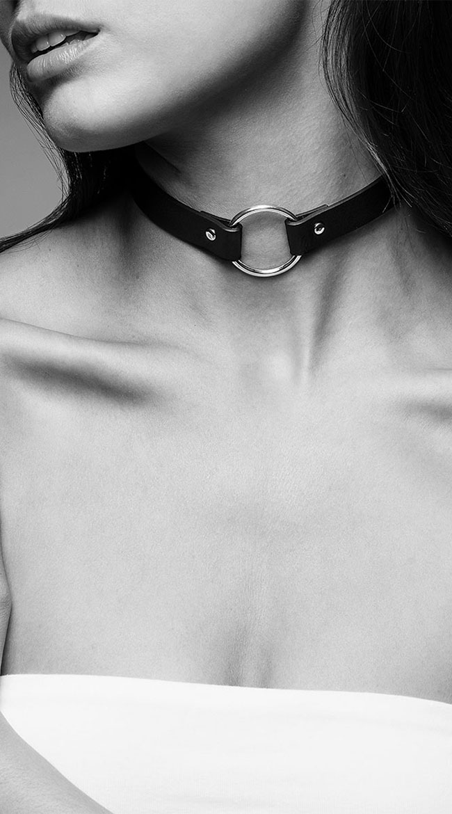 Bijoux Black Ring Choker, black choker necklace - Yandy.com