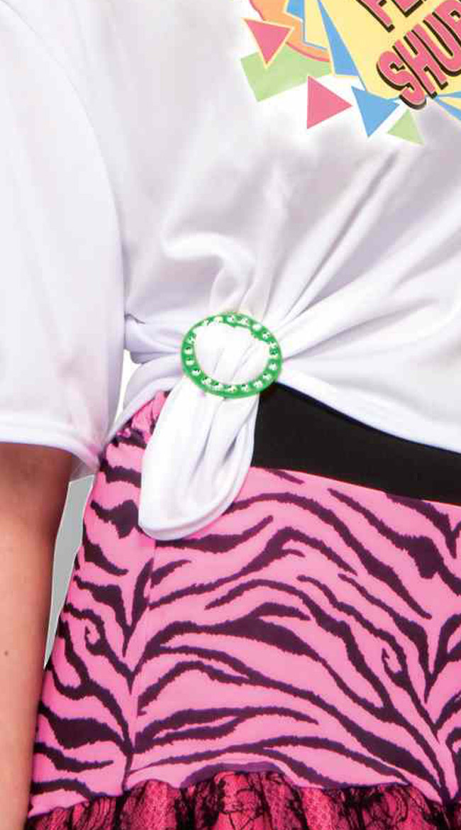 Neon T Shirt Clips, 80s Shirt Clips, Shirt Loops