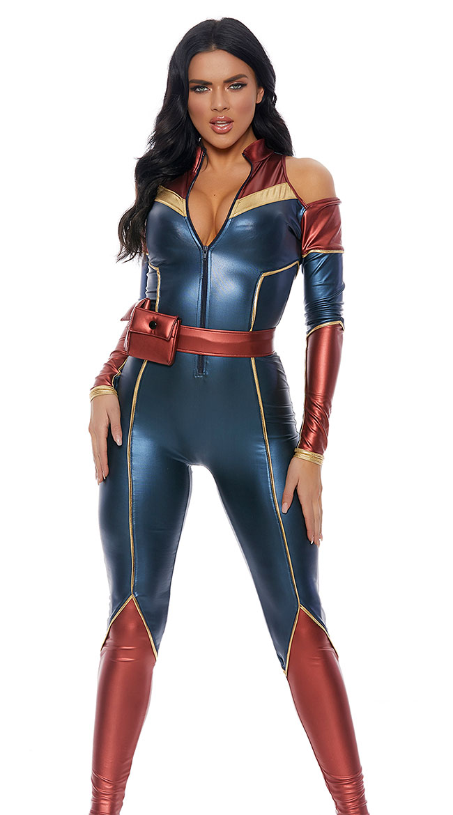 Space Captain Hero Costume, Captain Superhero Costume - Yandy.com