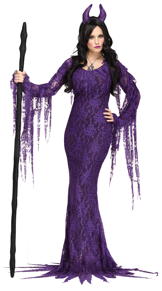 Evil Queen Diamond Costume, Sexy Devil Costume, Purple Devil Costume