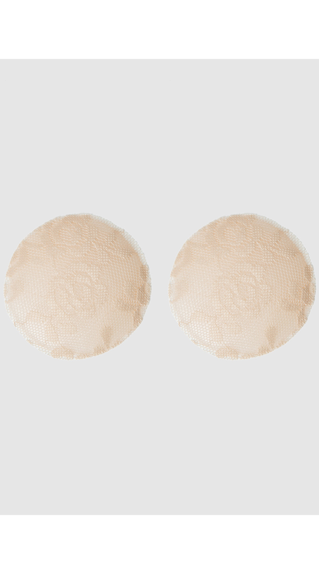 Silicone and Lace Round Pasties, Lace Pasties