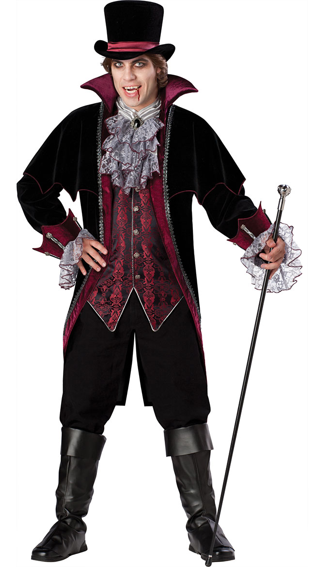 Men's Vampire Of Versailles Costume, Men's Vampire Costume, Men's ...