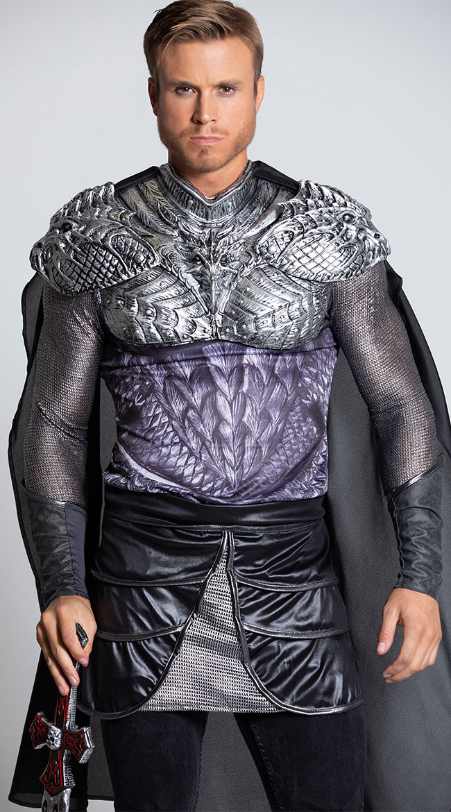 Men's Dark Medieval Knight Costume, Men's Knight Costume, Men's ...