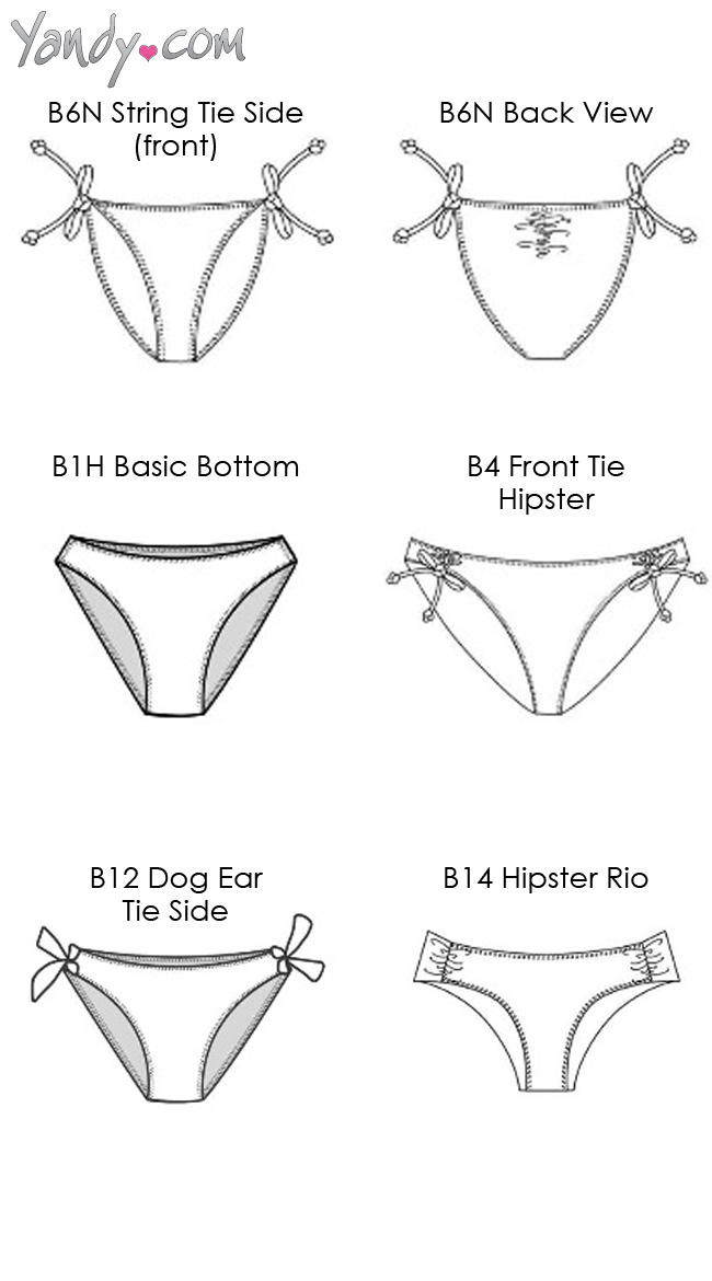 Tarzan Bikini Bottom, Multi Color Bikini Bottom, Jungle Bikini Bottom