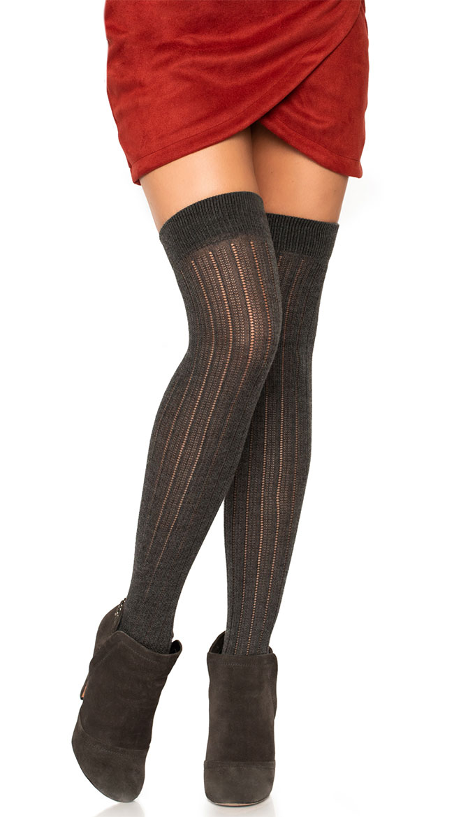 Rib Knit Thigh High Socks Knit Thigh High Socks Yandy com
