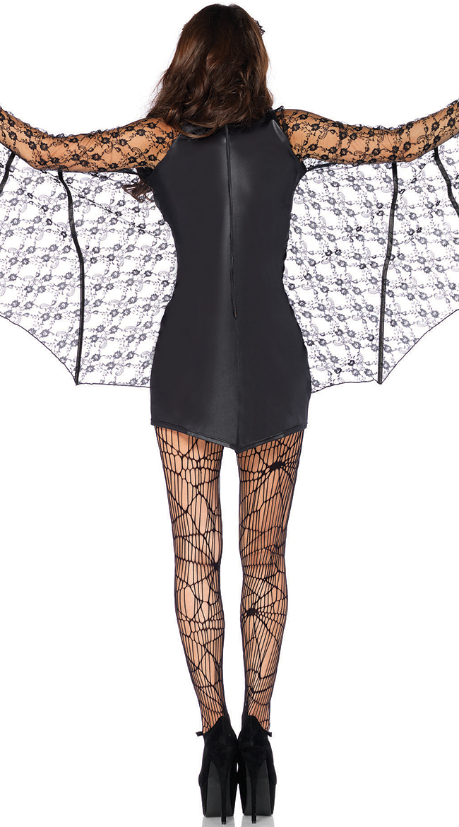 Sexy Black Bat Costume Lace Bat Costume Moonlight Bat Costume 9299