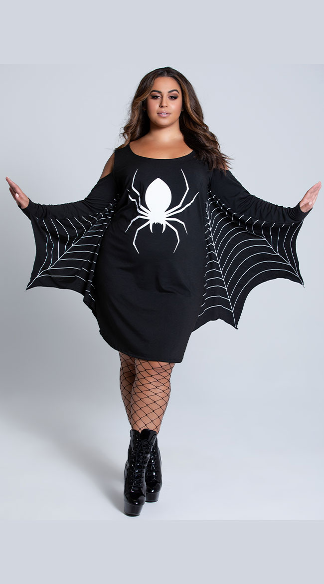 Black Spider Web Tights  Womens Scary Halloween Cobweb