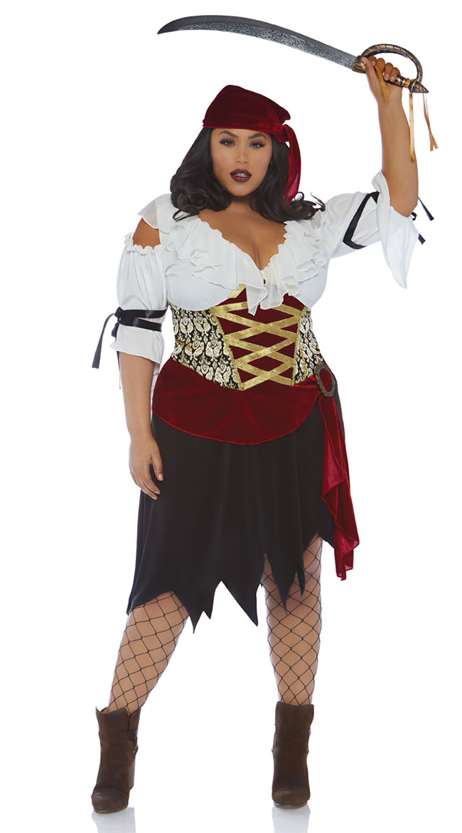 Plus Size High Seas Wench Costume Plus Size Pirate Costume 4560