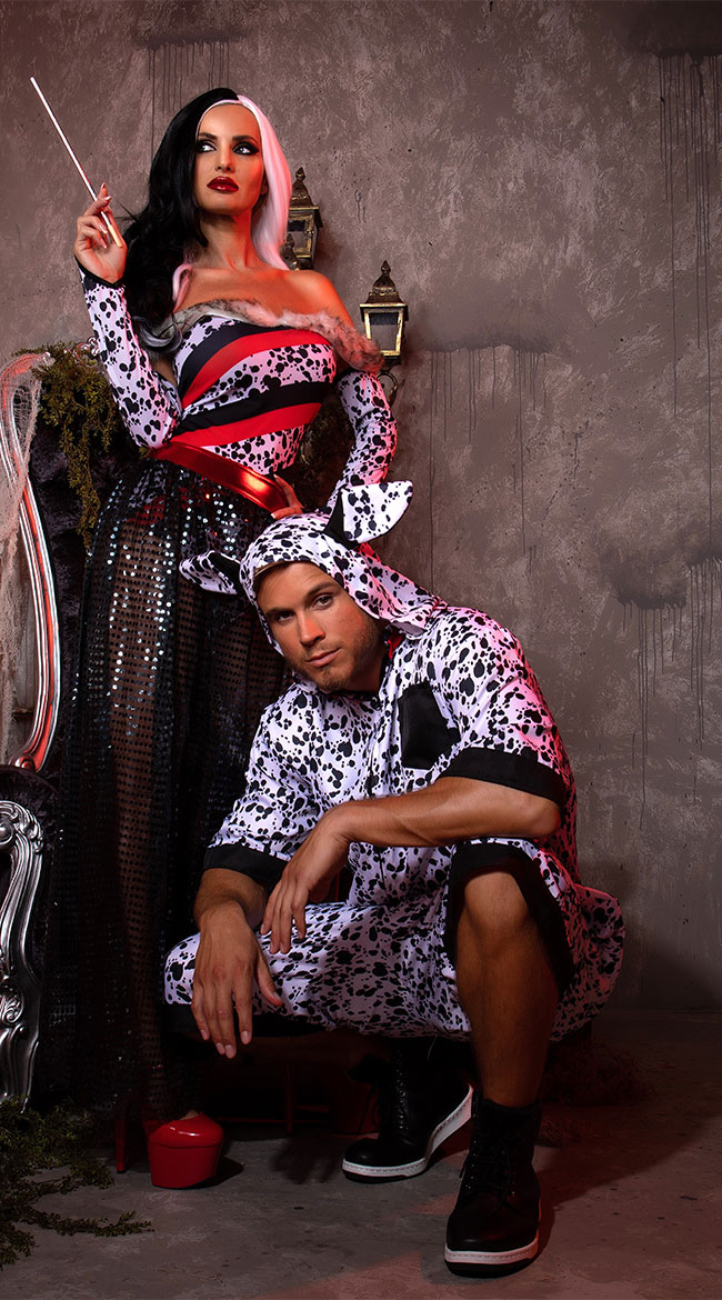 Men's Dalmatian Dog Costume, Men's Dog Costume