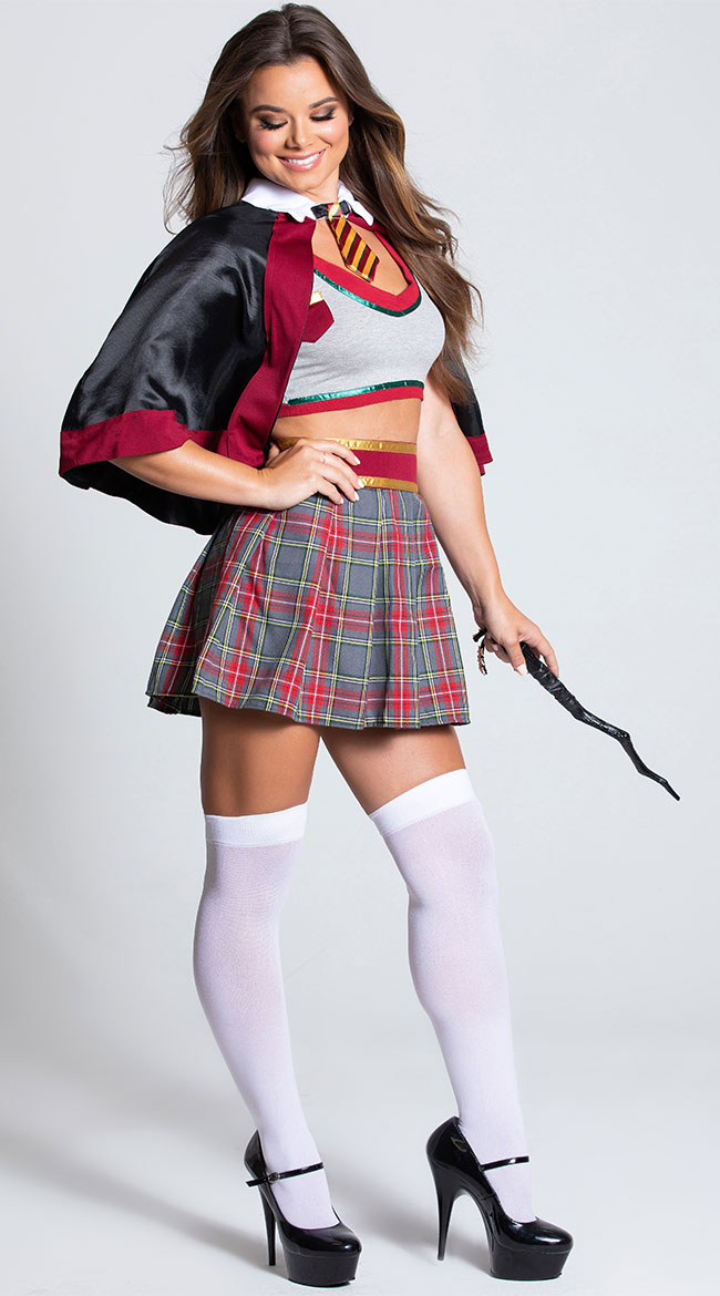 Plus Size Suspended School Girl Lingerie Costume