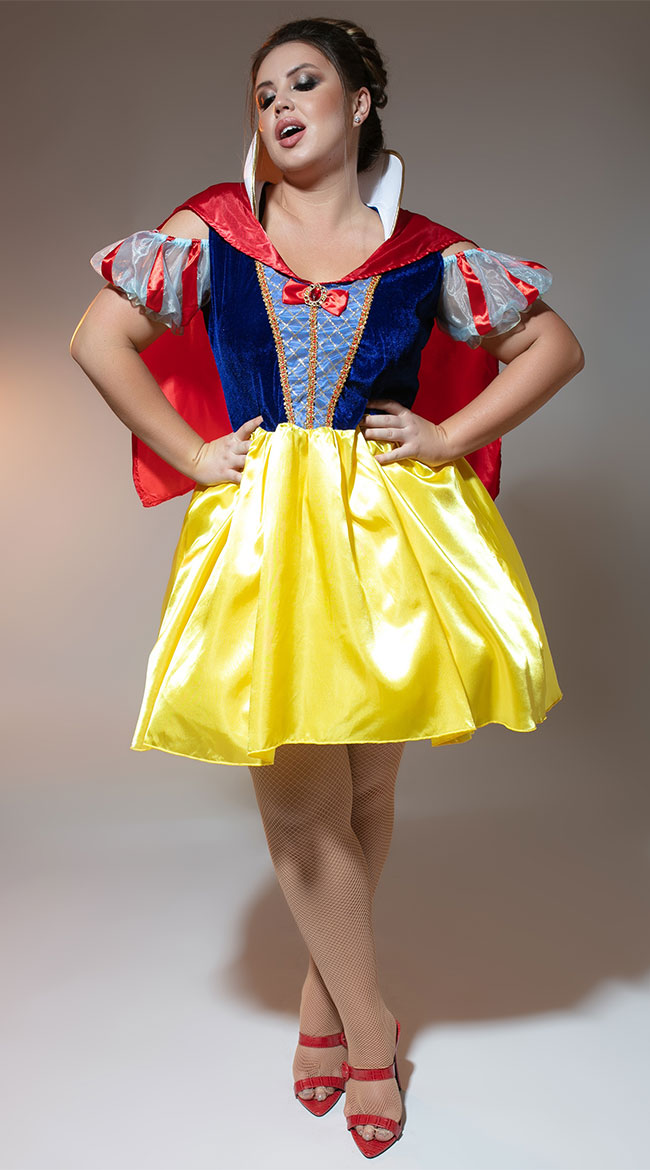 Plus Size Fairy Tale Snow White Costume, Plus Size Snow White Costume ...