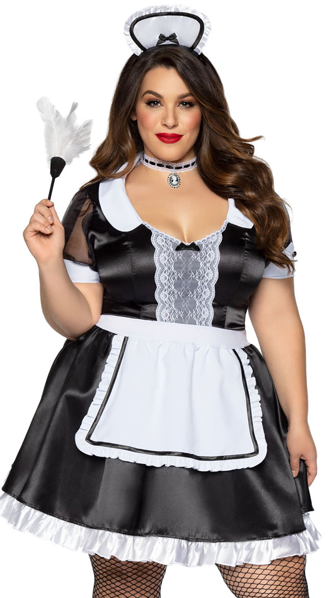 Plus Size Filthy And Flirty Costume Sexy Maid Costume