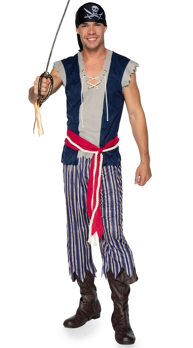 Men's Plank Walking Pirate Costume, Men's Pirate Costume - Yandy.com
