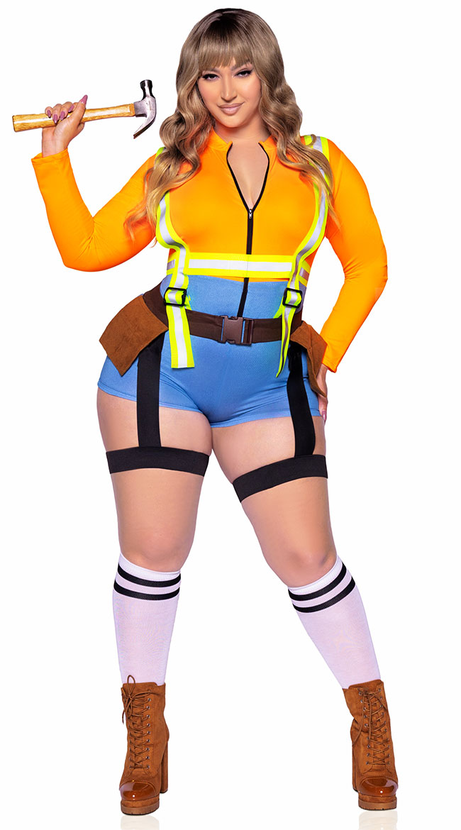 Plus Size Sexy Construction Worker Costume