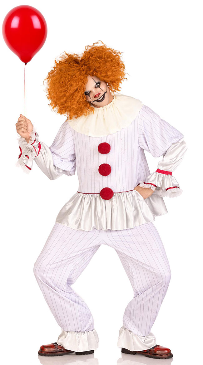 Men's Killer Clown Costume, Men's Scary Clown Costume - Yandy.com