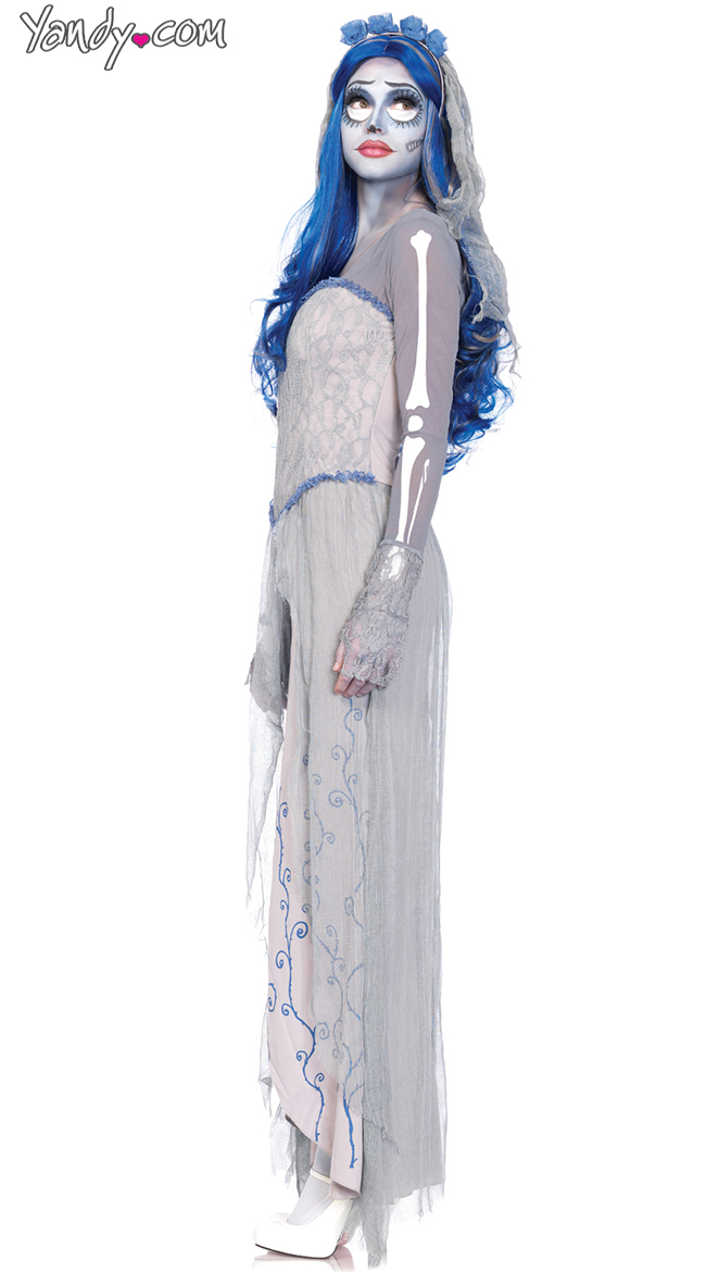 Corpse Bride Costume, Bridal Costume, Zombie Bride Costume