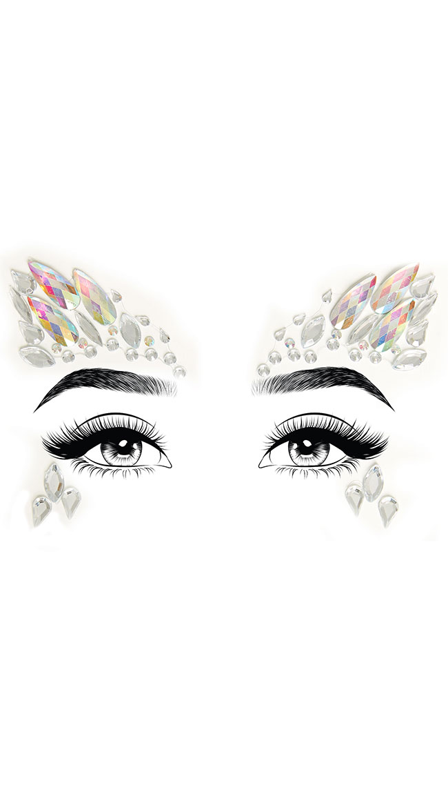 Arista Adhesive Face Jewels, Eye Jewels