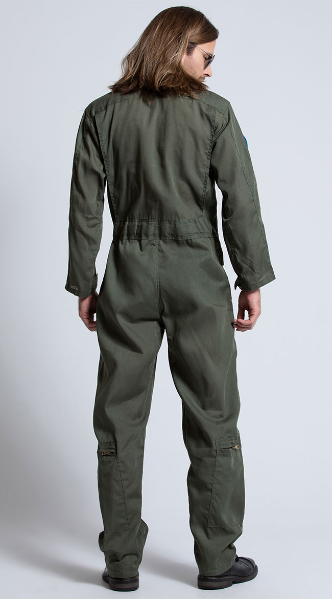 Mens Top Gun Costume, Top Gun Mens Flight Suit, Mens Maverick Costume
