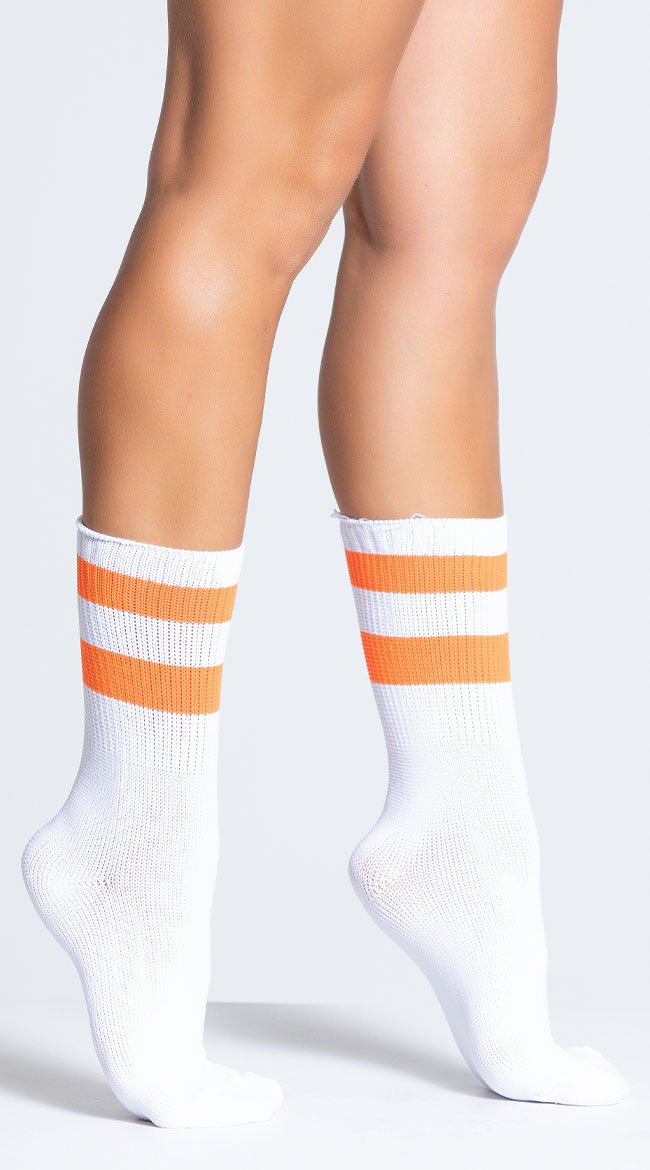 Striped Ankle Socks, Colorful Ankle Socks, Striped Anklet Socks