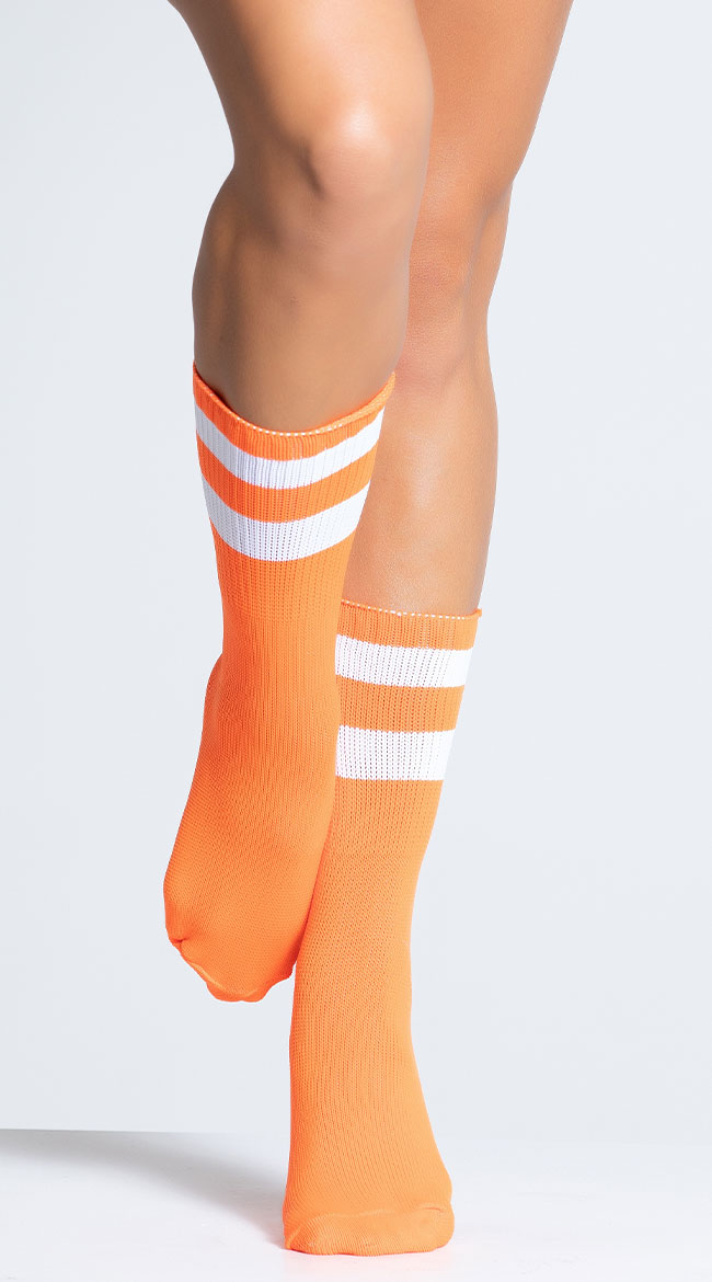 Striped Ankle Socks, Colorful Ankle Socks, Striped Anklet Socks