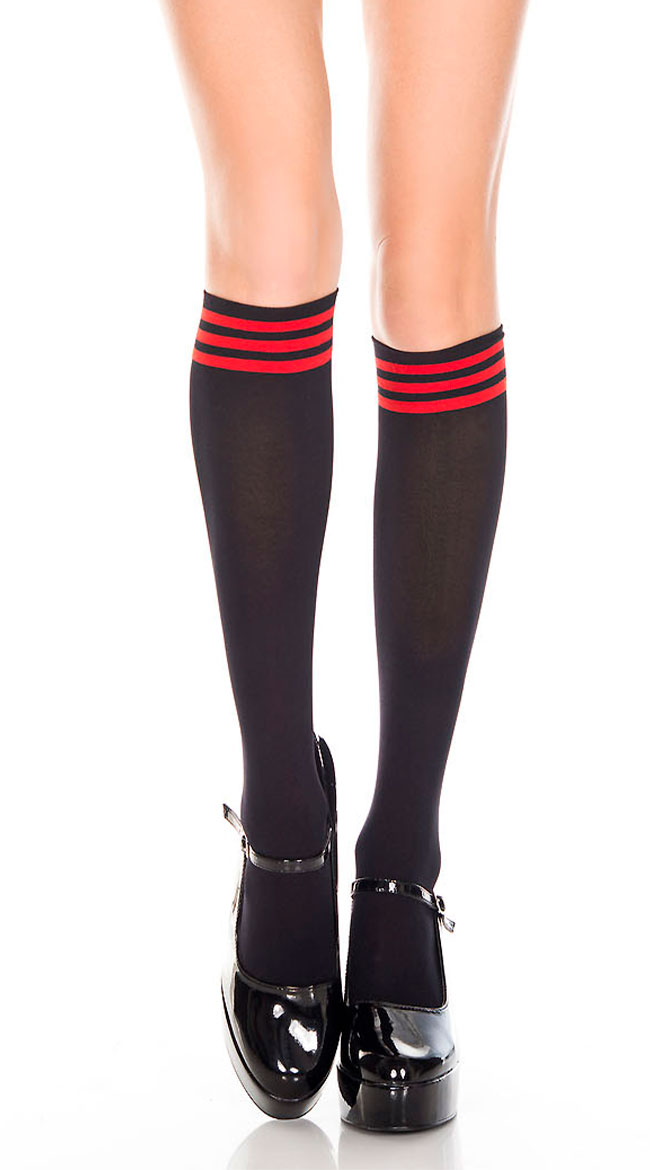 Striped Top Knee Highs Striped Sock Costume Accessory 5048