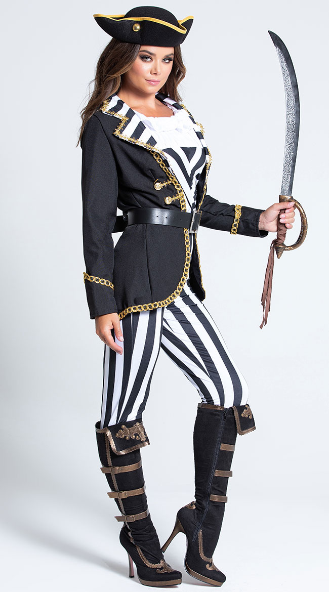 High Seas Captain Costume Sexy Pirate Costume 7352