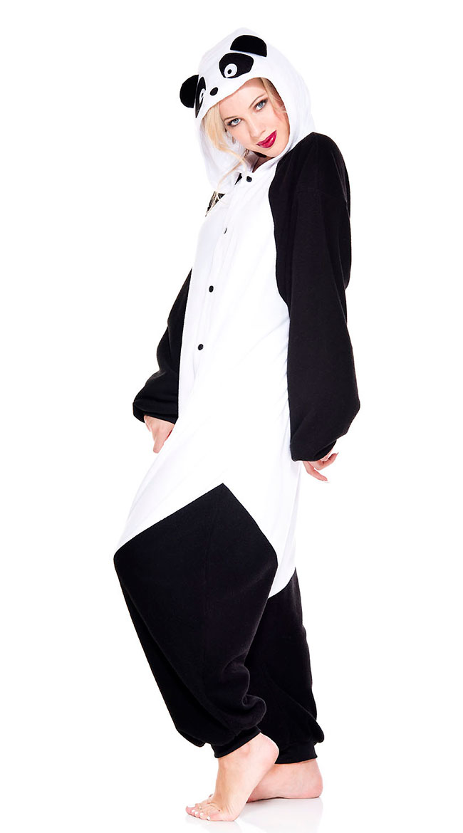 Playful Panda Onesie Costume, Panda Bear Animal Costume - Yandy.com