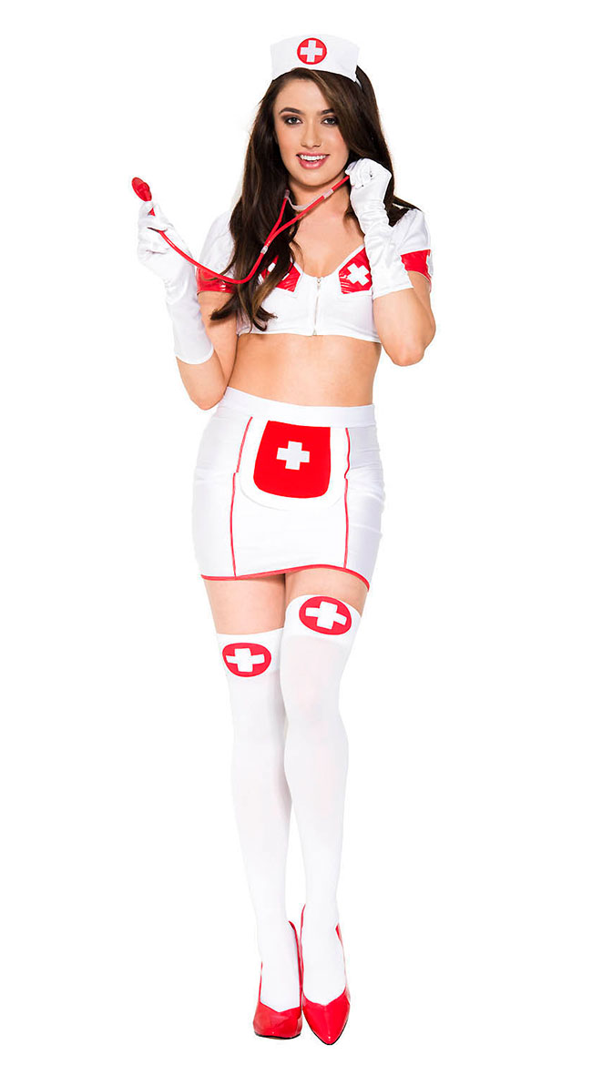Notice Me Nurse Costume by Music Legs, Size M/L - Yandy.com.