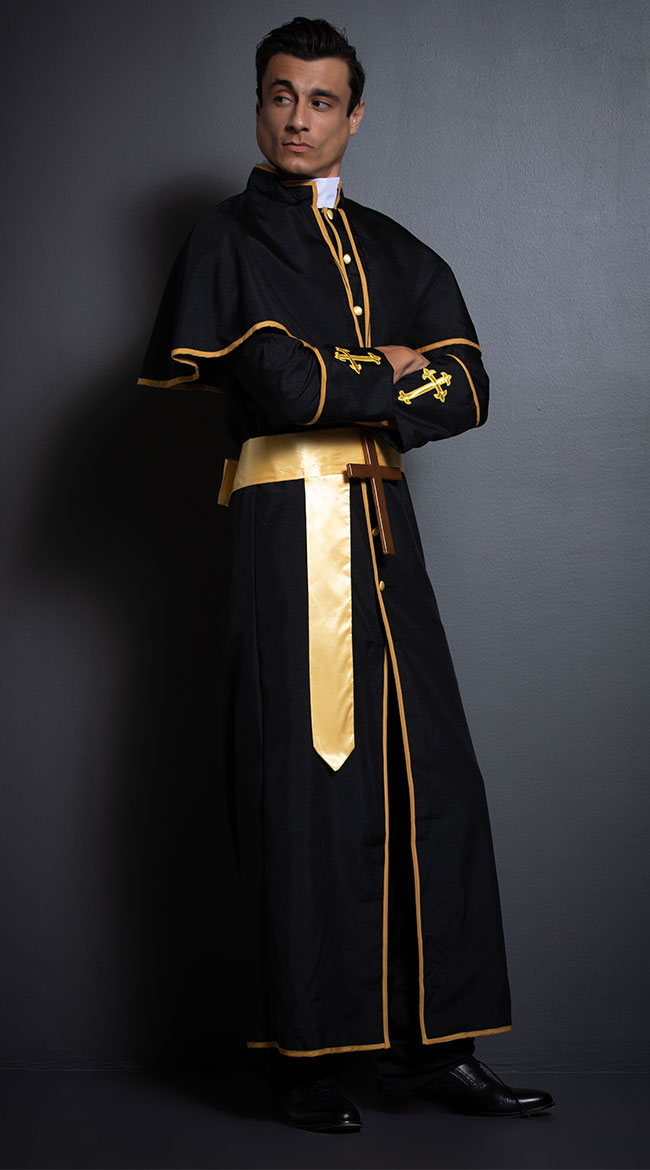Men's Deluxe Priest Costume, men's priest costume - Yandy.com