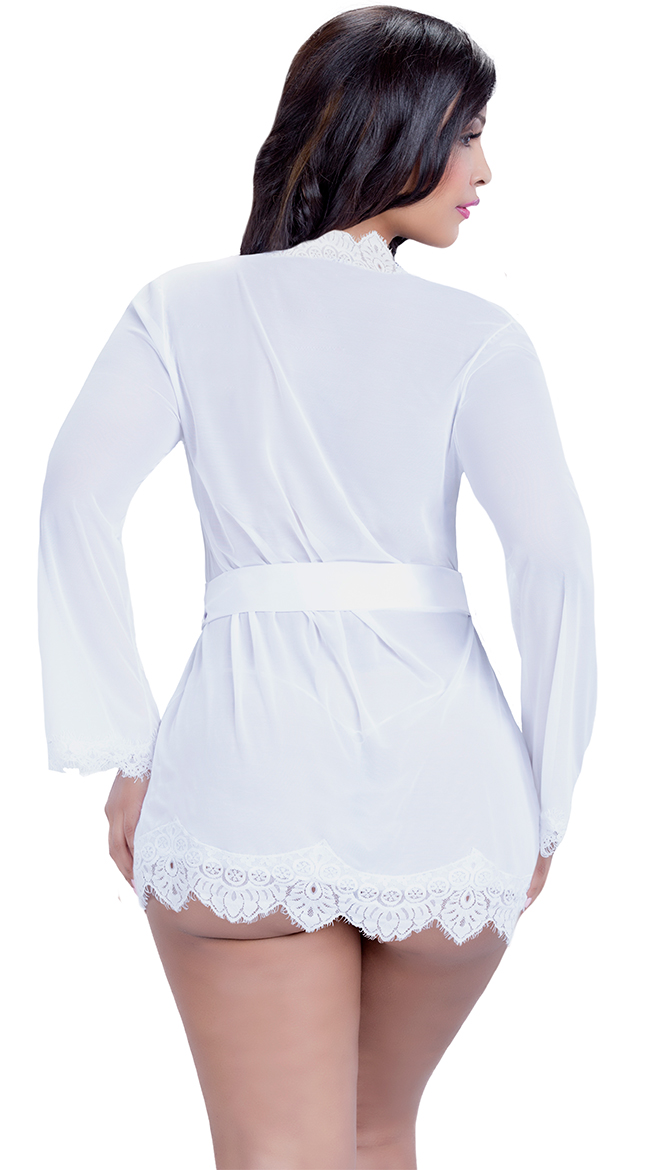 lace robes plus size