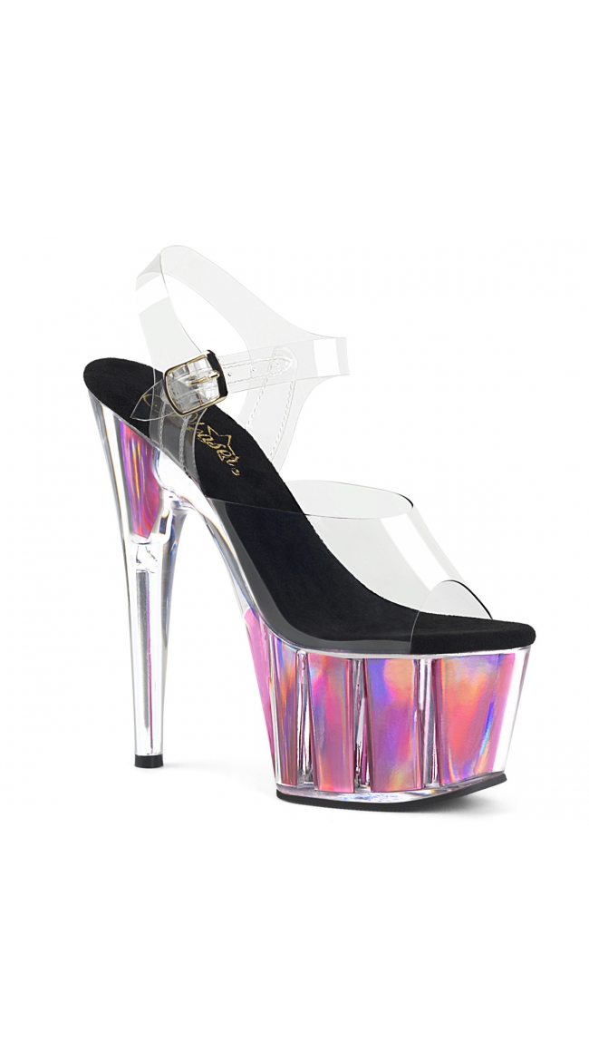 holographic platform heels