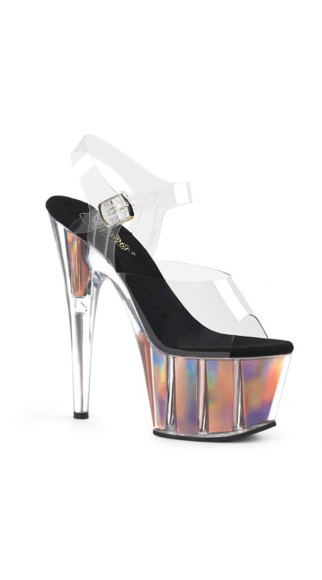 holographic platform heels