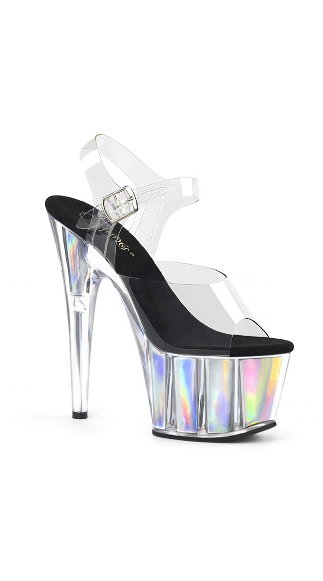 holographic platform heels