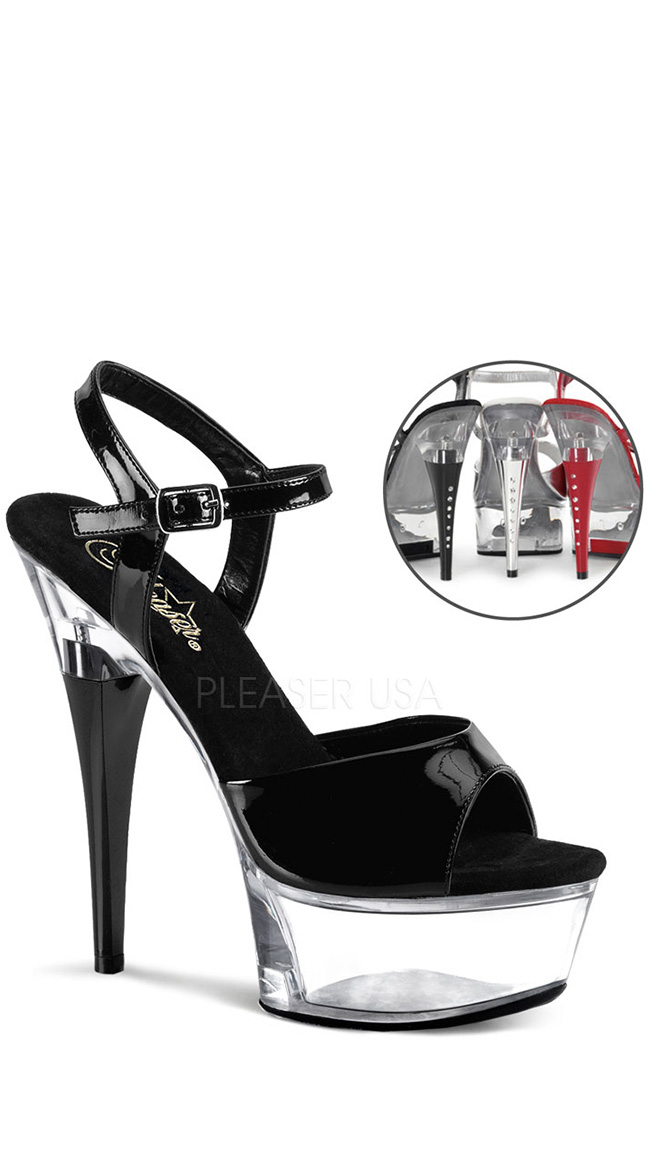 Ankle Strap Mid Heel Sandals - 6cm