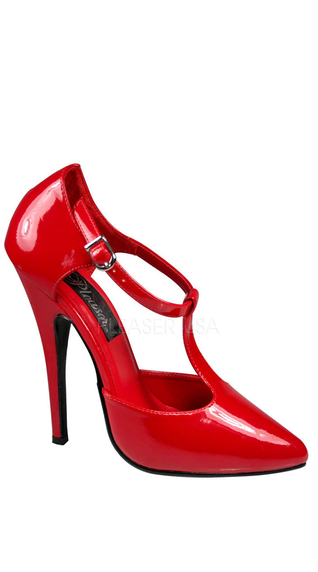 T-Strap D'Orsay Style Pump with 6
