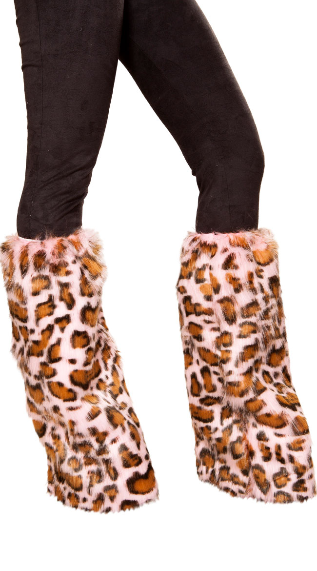 Pink Leopard Leg Warmers, leopard print leg warmers