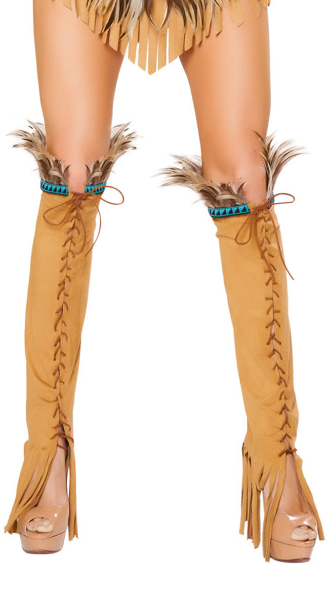 Lace-Up Suede Leg Warmers, Lace-Up Legwarmers, Suede Legwarmers