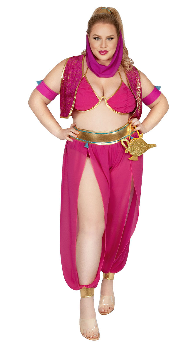 Plus Size Genie of the Lamp Costume, Plus Size Sexy Genie Costume