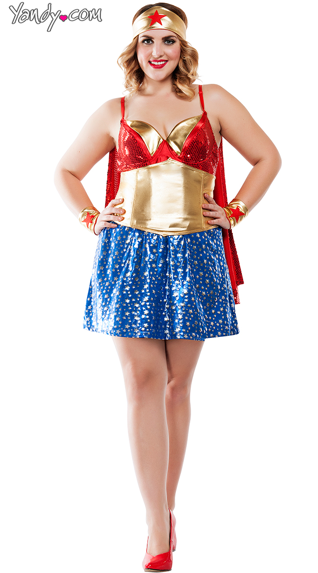 Plus Size Superhero Babe Costume Plus Side Hero Costumes Plus Size Character Costumes