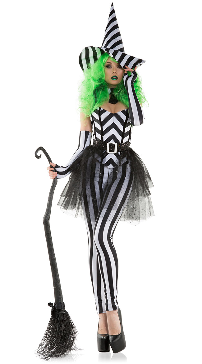Sexy Betel Witch Costume Betel Witch Costume Striped